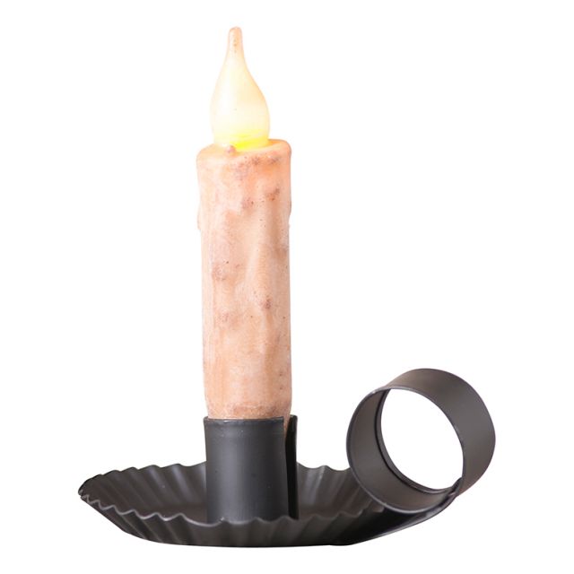 Chamberstick Candleholder in Smokey Black – Rustics for Less