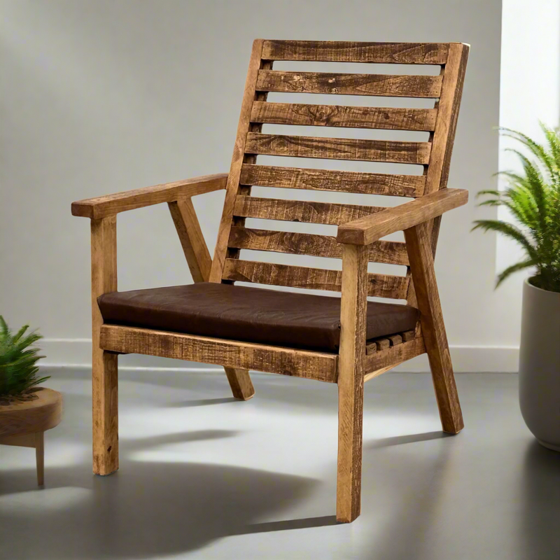 Ladder Seat Rustic Chair