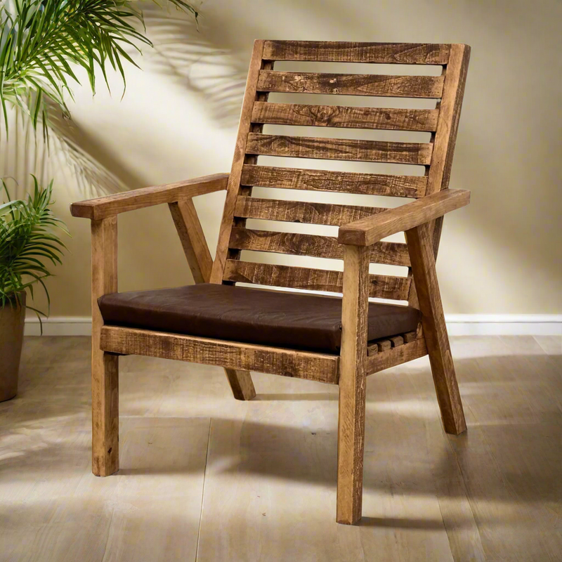 Ladder Seat Rustic Chair