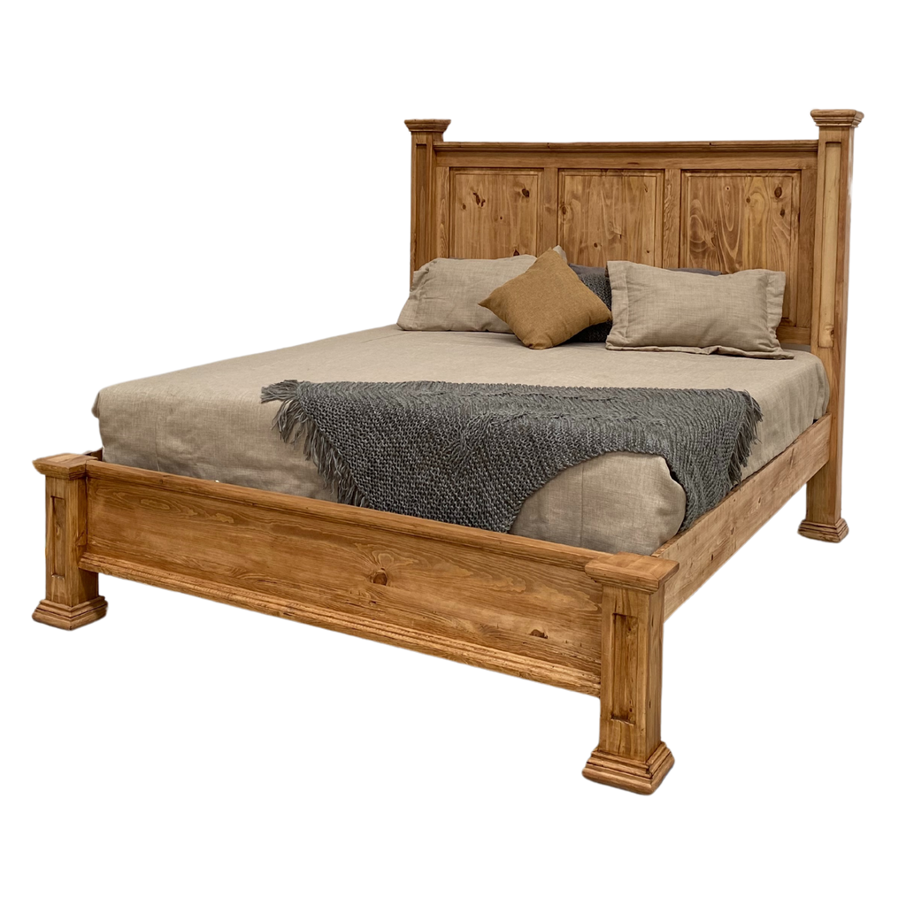 Laredo Rustic Bed with low footboard