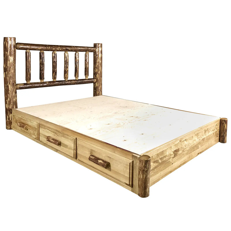 Glacier Country Collection Platform Bed w/ Storage