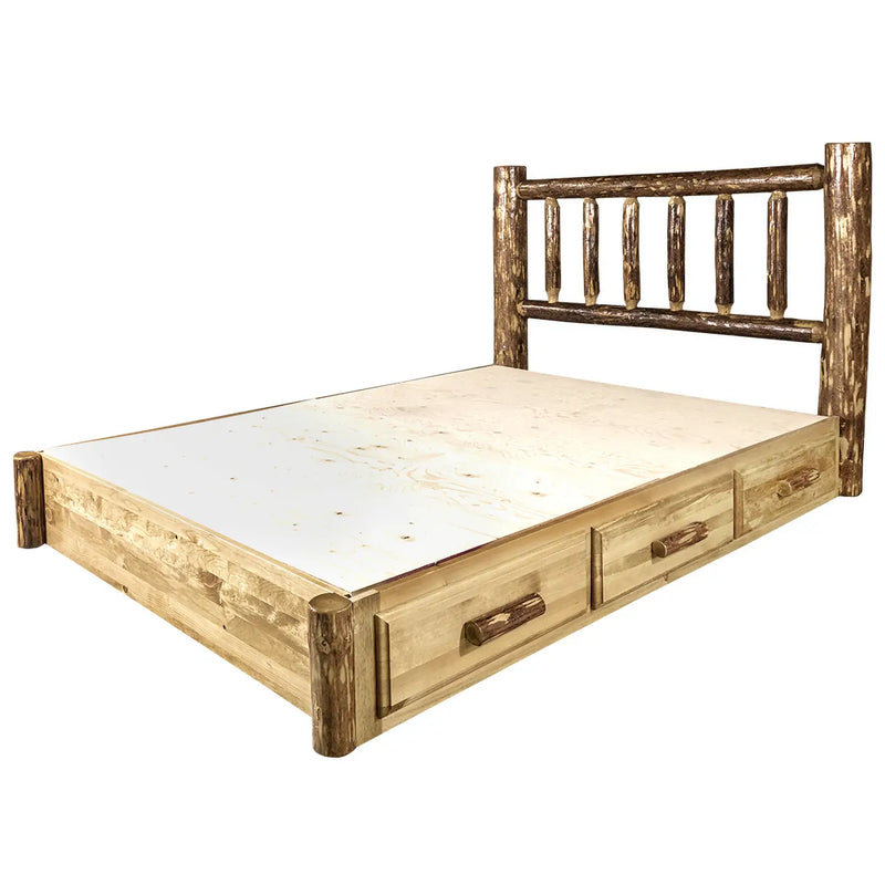 Glacier Country Collection Platform Bed w/ Storage