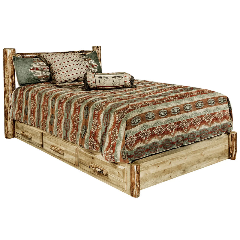 Glacier Country Collection Platform Bed w/ Storage