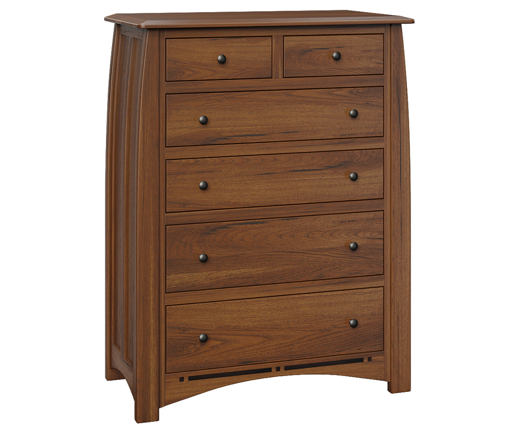 Amish Boulder Creek Chest of 6 Drawers in FC Golden Harvest