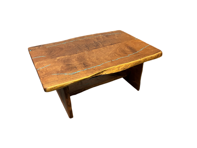 Mesquite Rustic Coffee Table with Turquoise