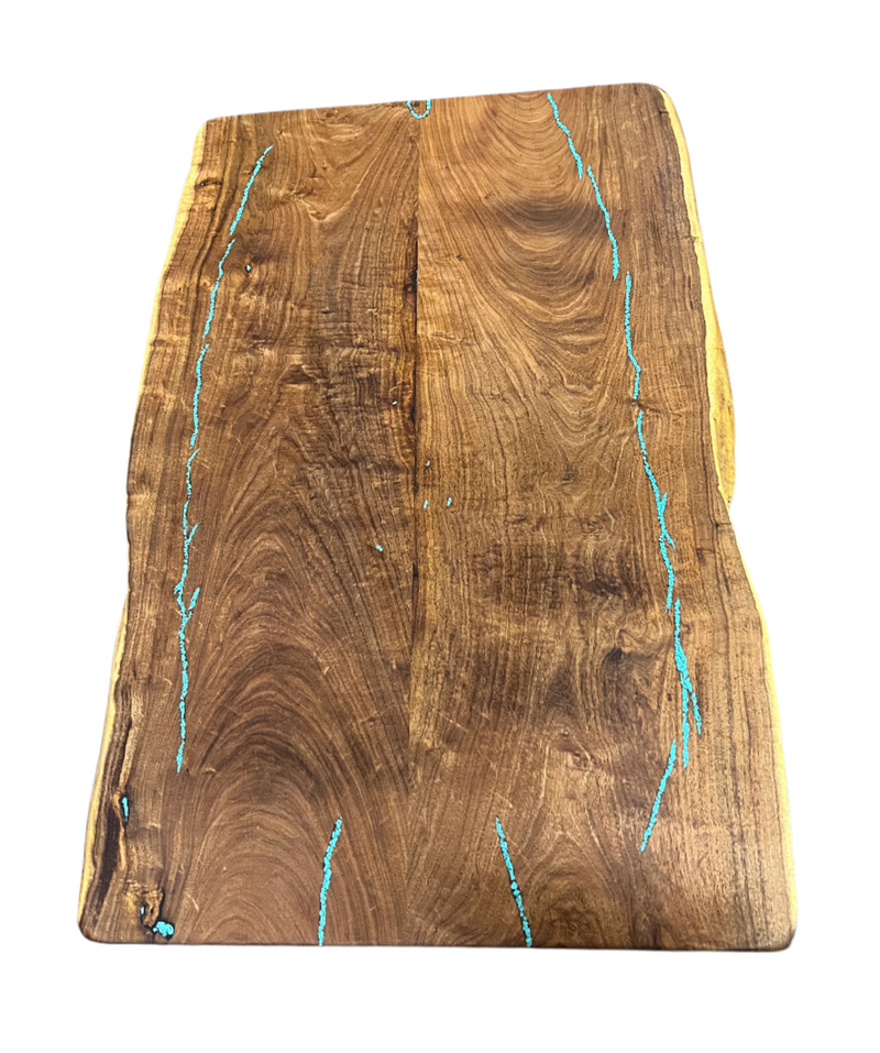 Mesquite Rustic Coffee Table with Turquoise