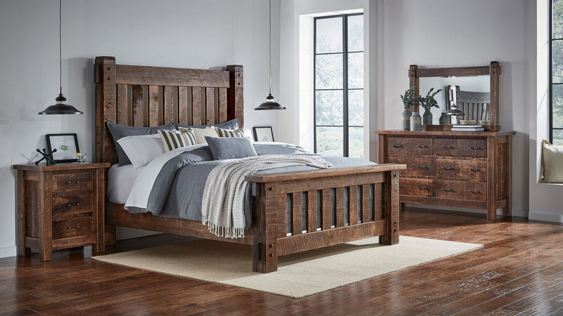 Tall Houston Rustic Bed