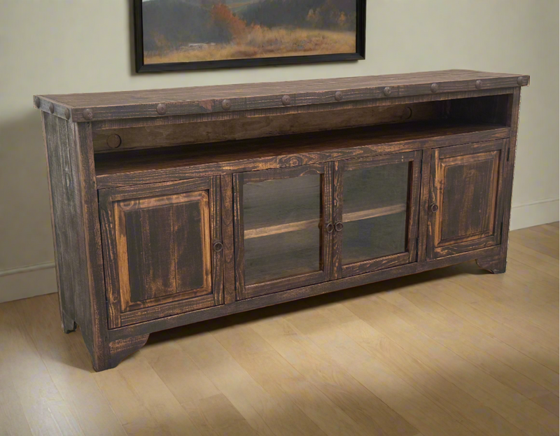 Western 80" Rustic TV Stand