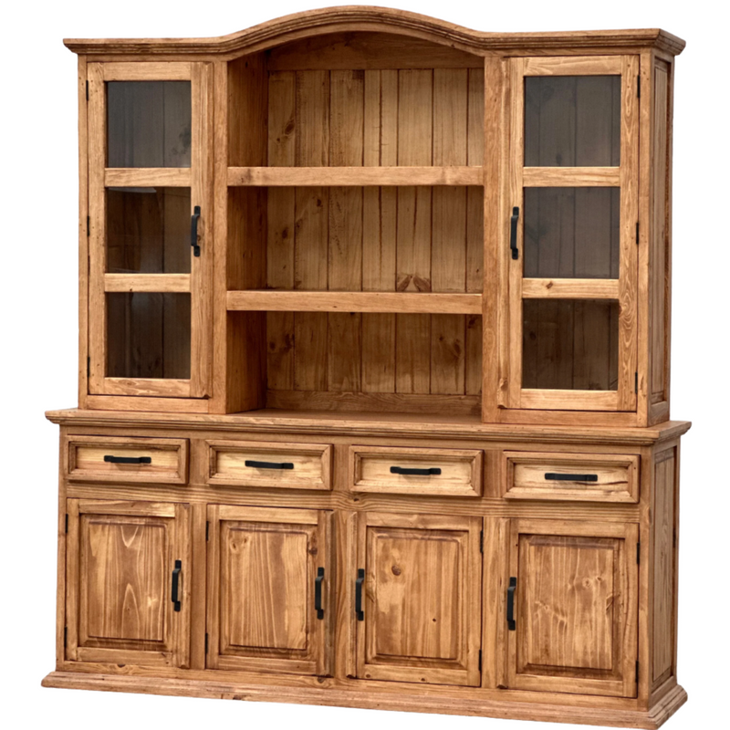 Traditional Large Rustic Hutch & Buffet