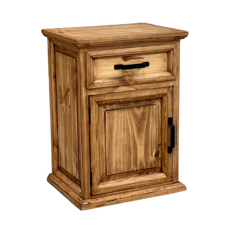 Traditional Small Rustic Nightstand