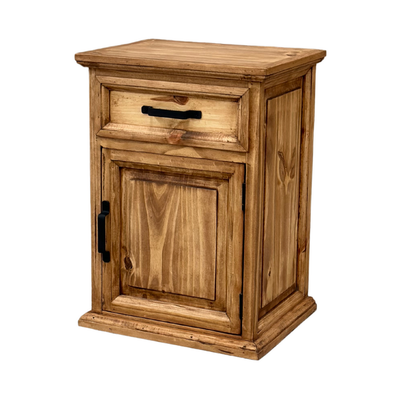 Traditional Small Rustic Nightstand