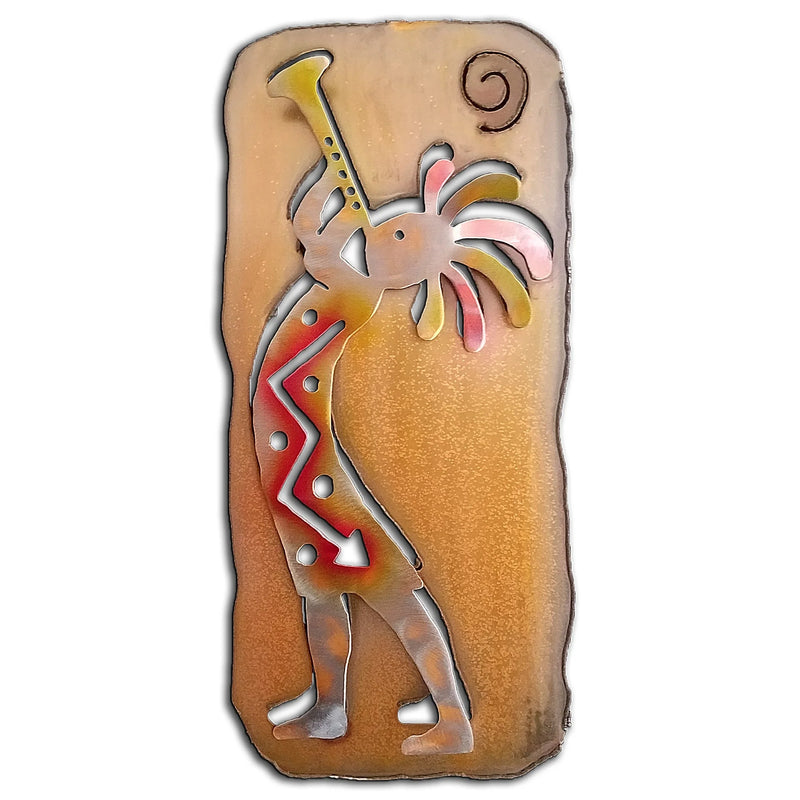 Trumpet Kokopelli, Left Facing, Southwest Cut Outs