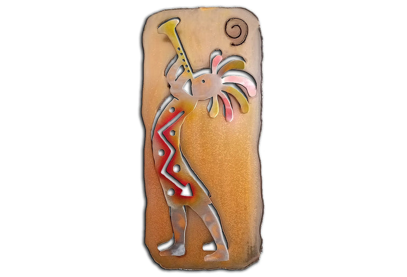 Trumpet Kokopelli, Left Facing, Southwest Cut Outs