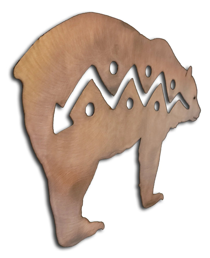 Bear Element Metal Wall Art