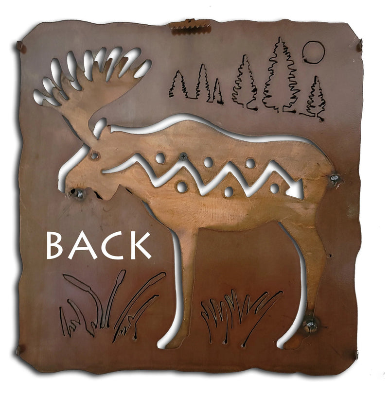 Moose Cutout Metal Wall Art, Woodland Collection