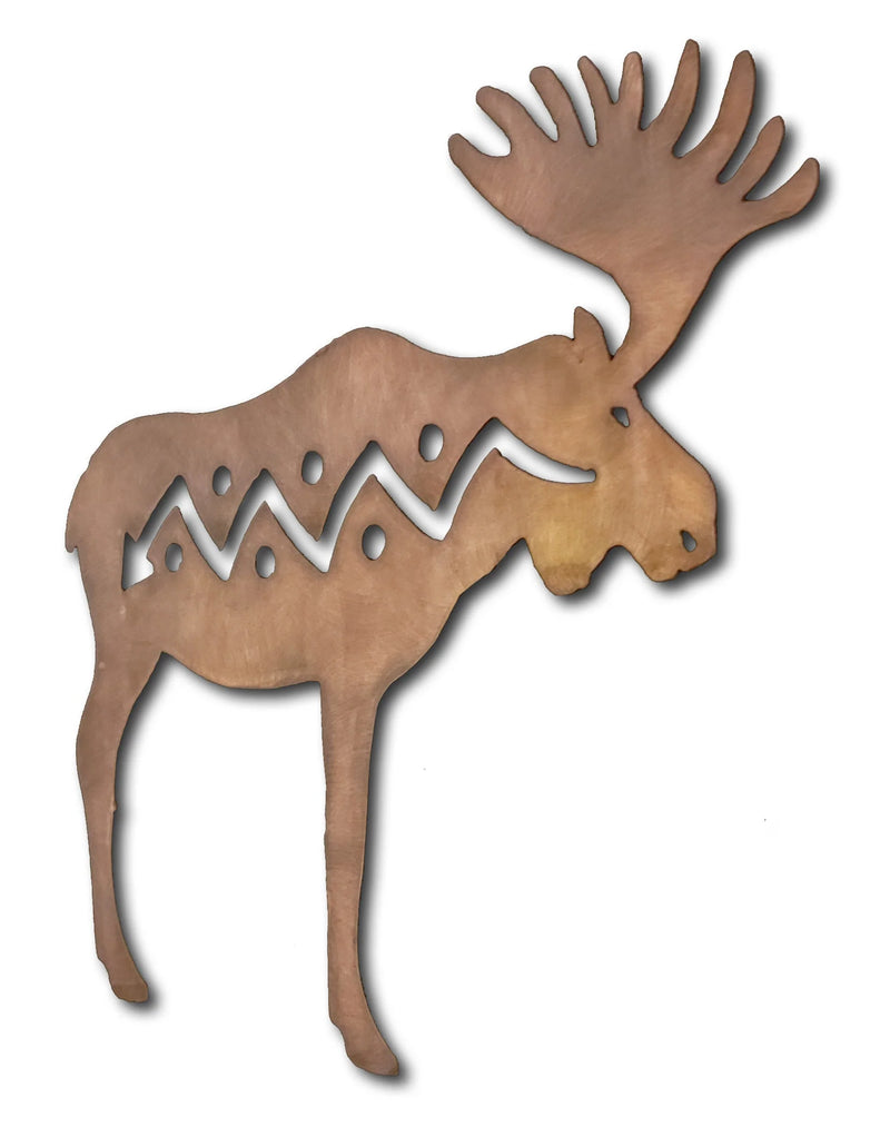 Moose Element Metal Wall Art