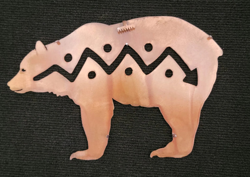 Bear Element Metal Wall Art