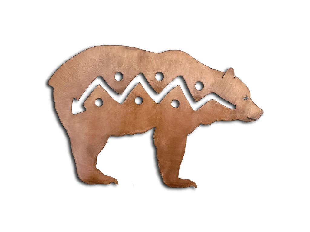 Bear Element Metal Wall Art