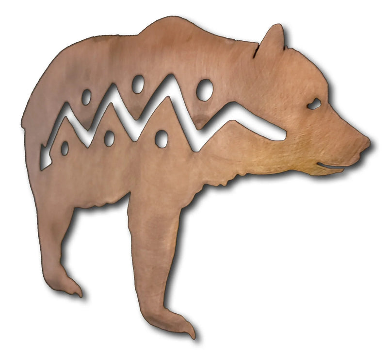 Bear Element Metal Wall Art