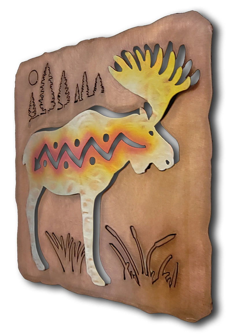 Moose Cutout Metal Wall Art, Woodland Collection