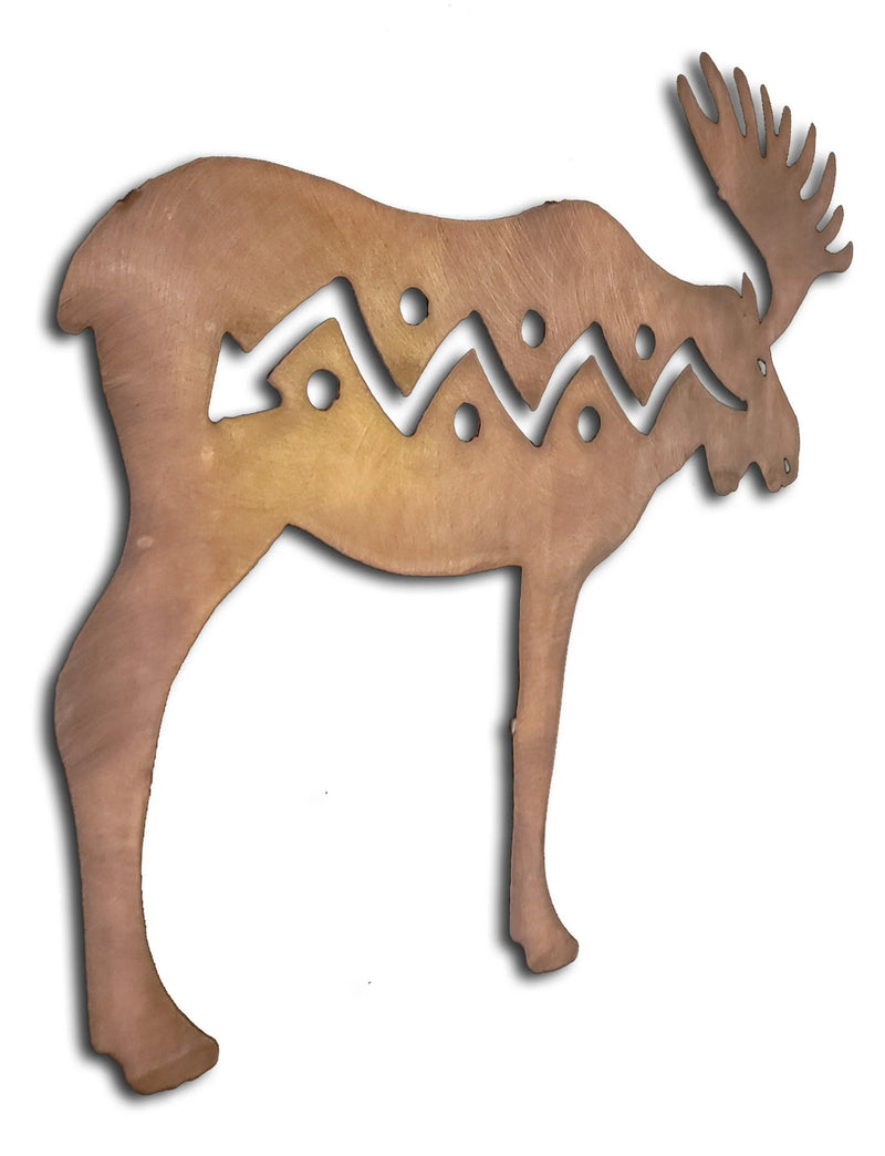 Moose Element Metal Wall Art