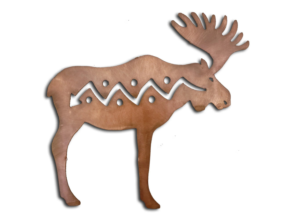 Moose Element Metal Wall Art