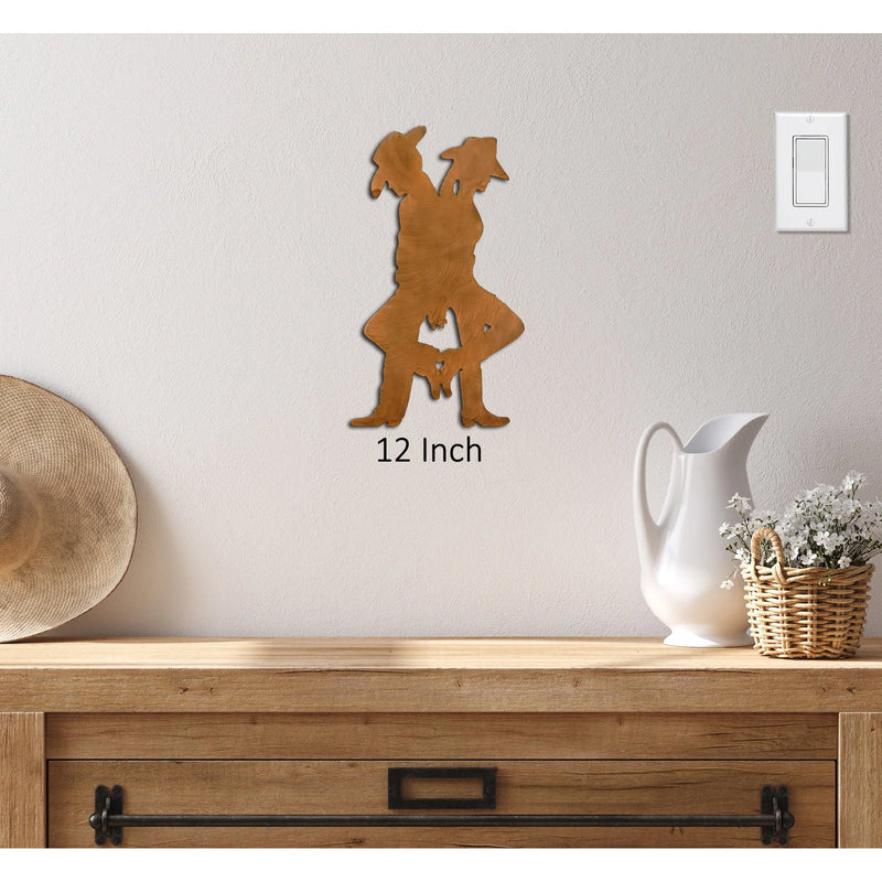 Got Your Back, Cowboy and Cowgirl Holding Hands Wall Art