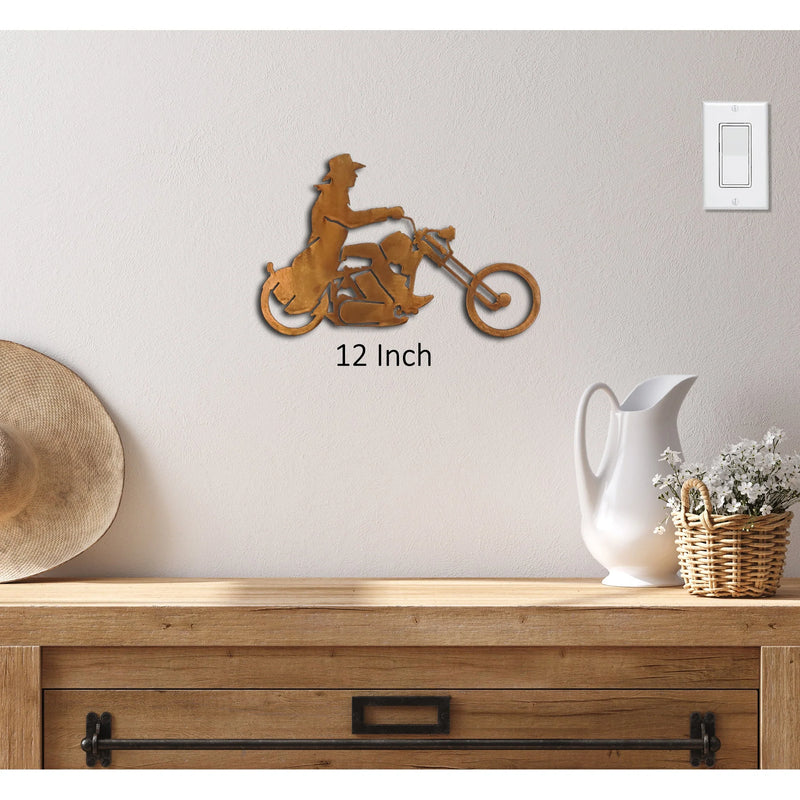 Cowboy on Chopper Wall Art