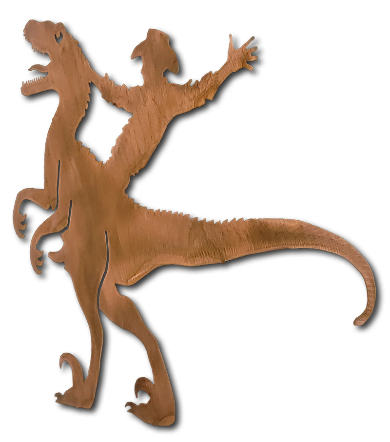 Cowboy on Dinosaur Wall Art