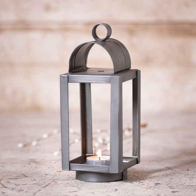 8-Inch Cape Cod Mini Lantern in Antique Tin