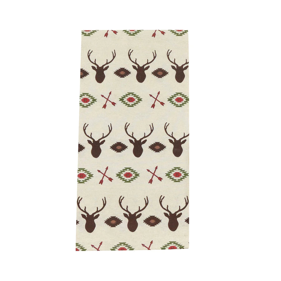 AZTEC MULTI DEER TEA TOWELS, SET OF 5