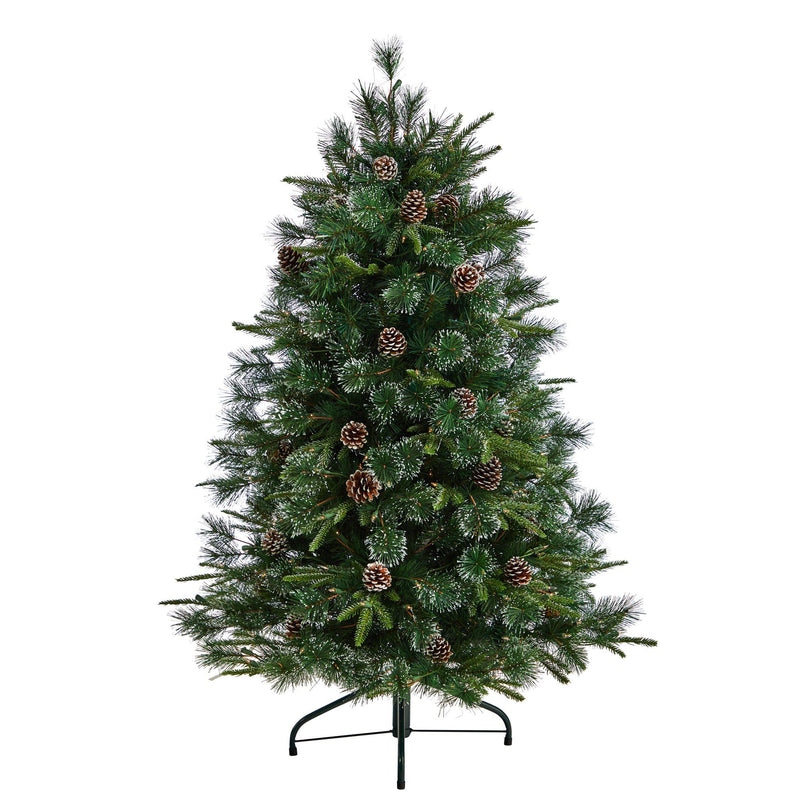 5’ Snowed Tipped Clermont Pine Artificial Christmas Tree by Nearly Natural